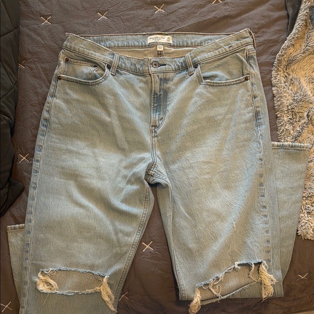 Abercrombie & Fitch curve love 90s straight mid rise size 33 regular